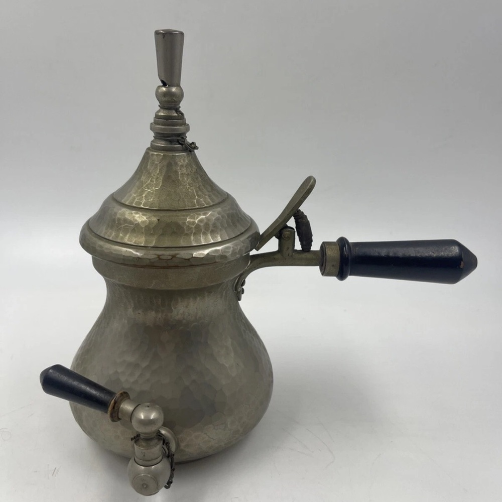 Vintage LW PDN 312440. Pat.9621/09 Hammered Copper Samovar Coffee Tea